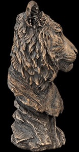 Tigerfigur i bronze – klassisk kontordekoration med dyremotiv